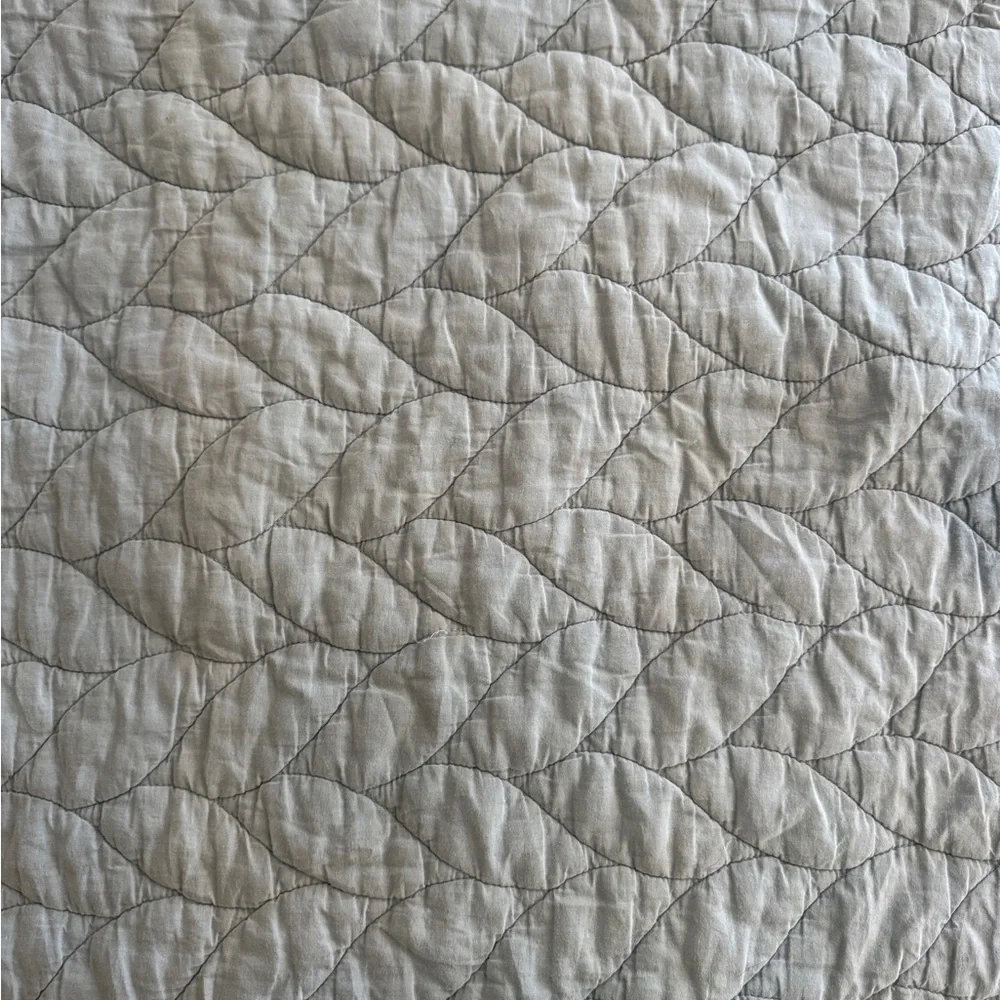 West Elm Elegant Quilted Pillow Sham Standard